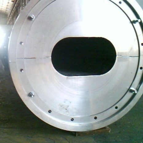 Round or oval centrifuges reinforced concrete formwork