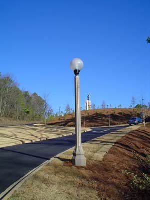 Ornamental centrifuges reinforced concrete formwork for lighting poles